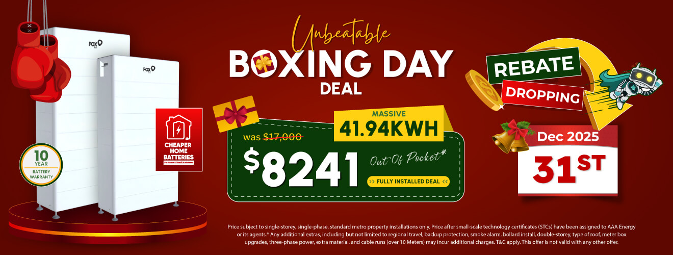 Solar battery rebate promotion