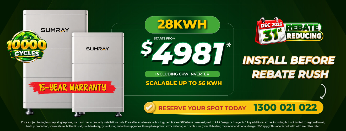 Solar battery rebate promotion